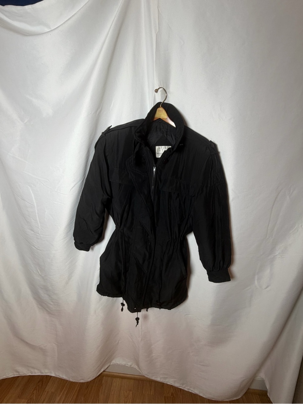 Women's Black Lightweight Anorak Jacket